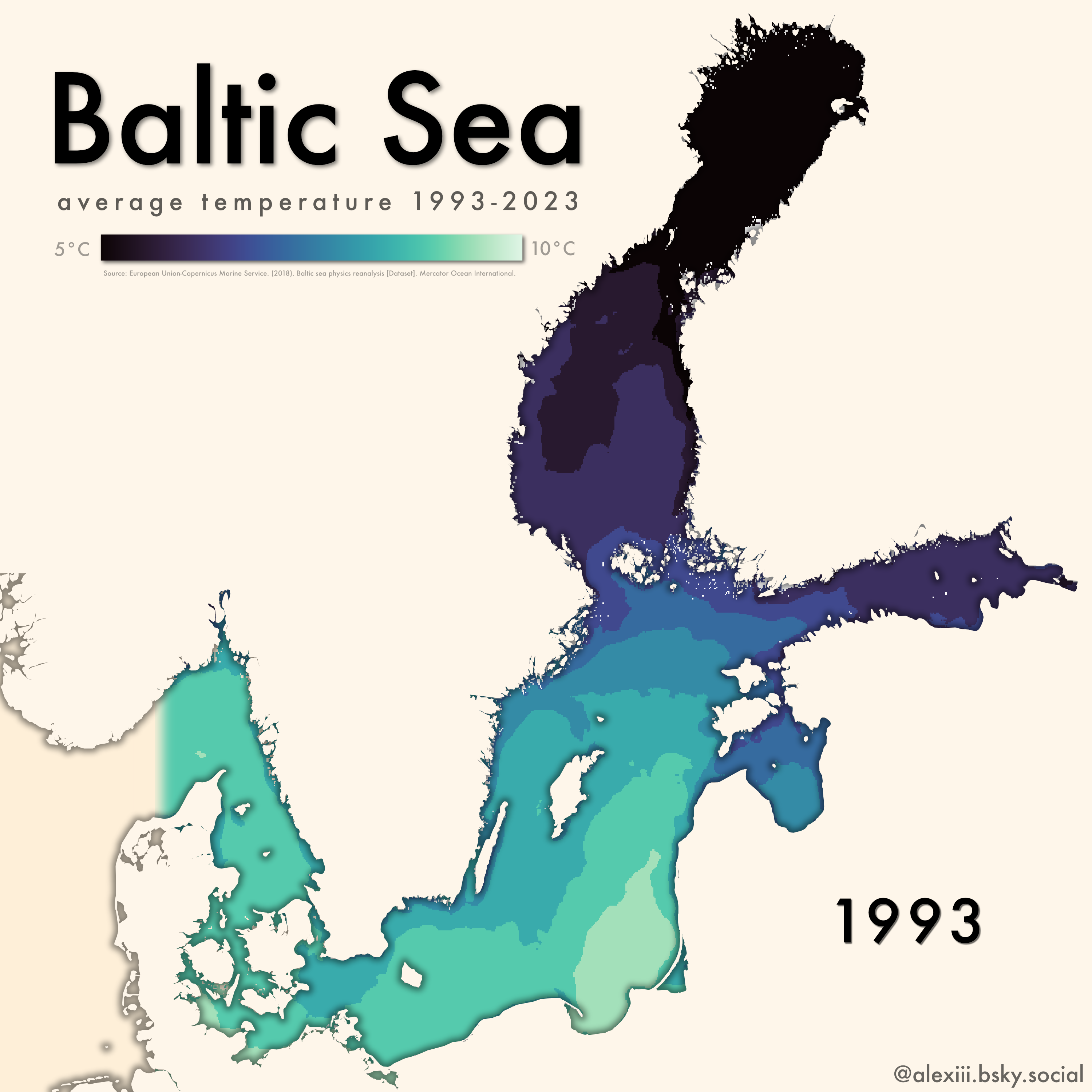 Temperature of the Baltic Sea
